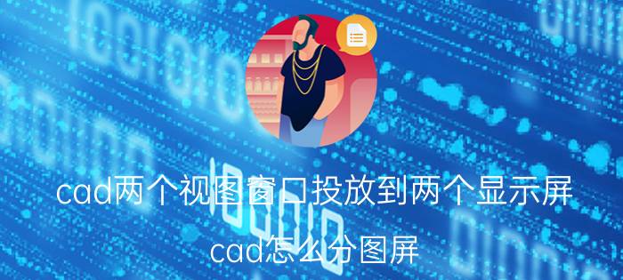 cad两个视图窗口投放到两个显示屏 cad怎么分图屏？